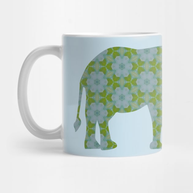 Floral Wild Elephant by LangleyDesigns